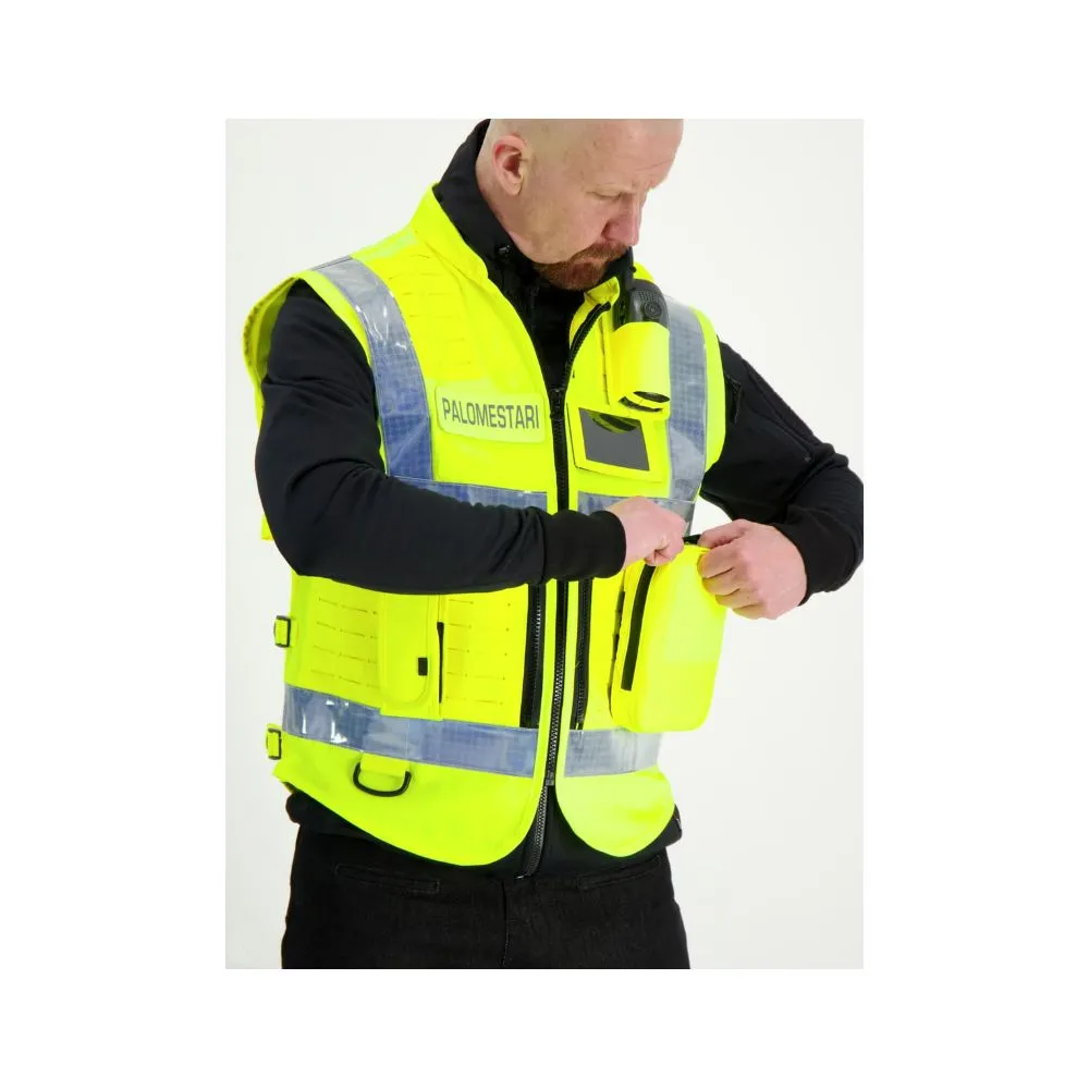 Gilet tactique haute visibilite EN ISO 20471 Niveau 2