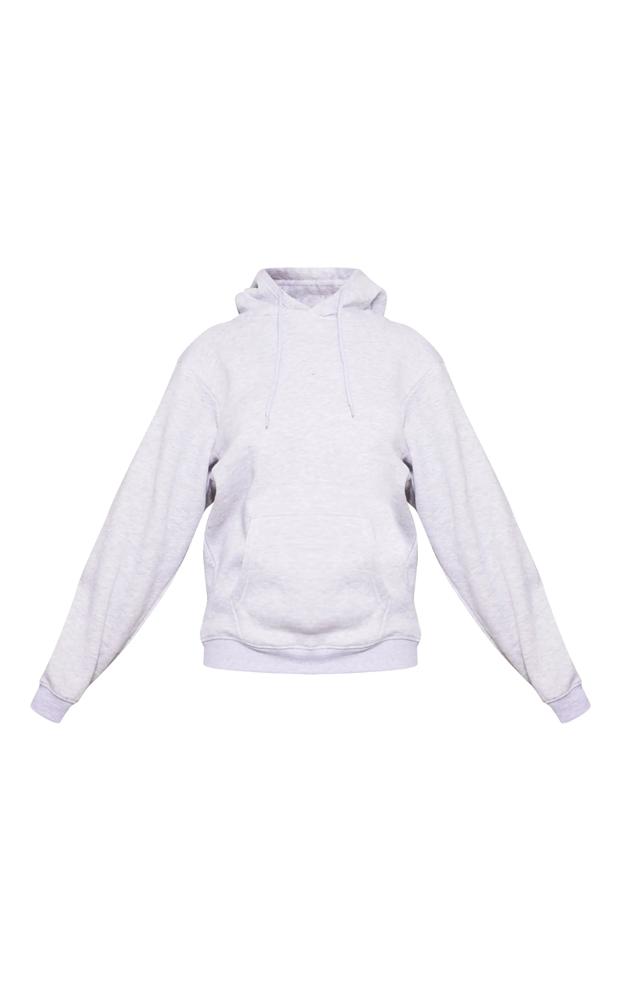 Hoodie en sweat gris cendré oversize