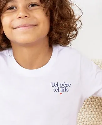 Hoodie enfant Tel père tel fils (brodé)