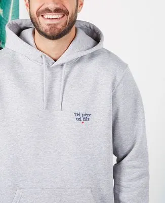 Hoodie enfant Tel père tel fils (brodé)