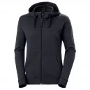 Hoodie Femme Zip Manchester Noir - HELLY HANSEN