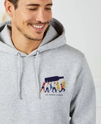 Hoodie zippé homme Copains d'apéro personnalisé