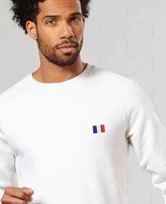 Hoodie zippé homme Drapeau brodé personnalisé