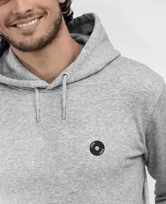 Hoodie zippé homme Vinyle (brodé)