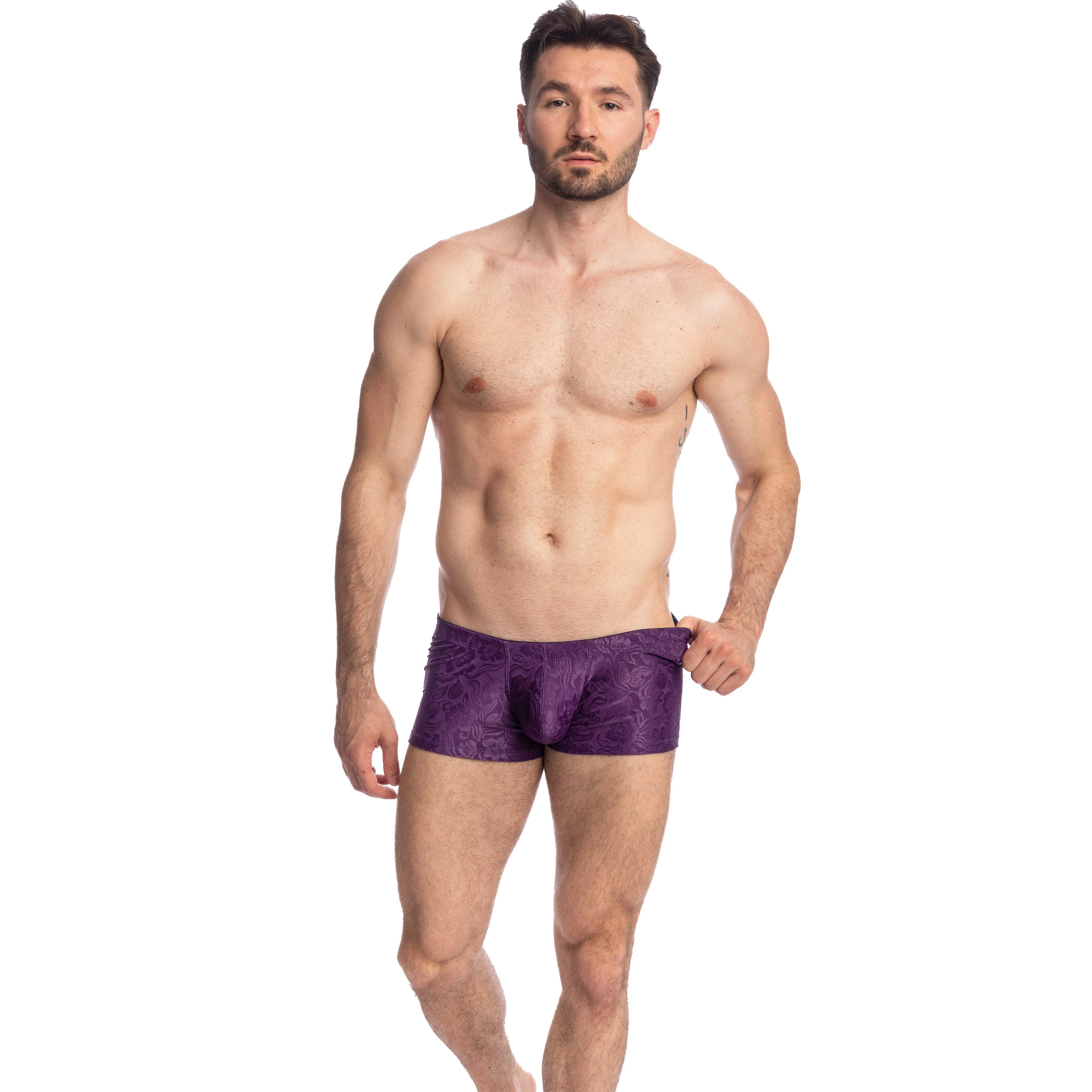 Héliotrope - Shorty push-up - L'Homme Invisible : vente shorty boxe...