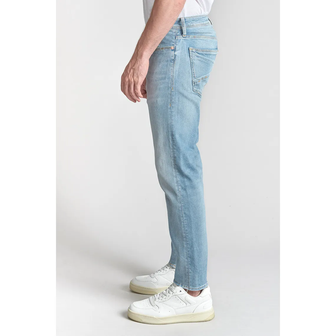 Jeans ajusté stretch 700/11, longueur 34 bleu Joel | 3 Suisses