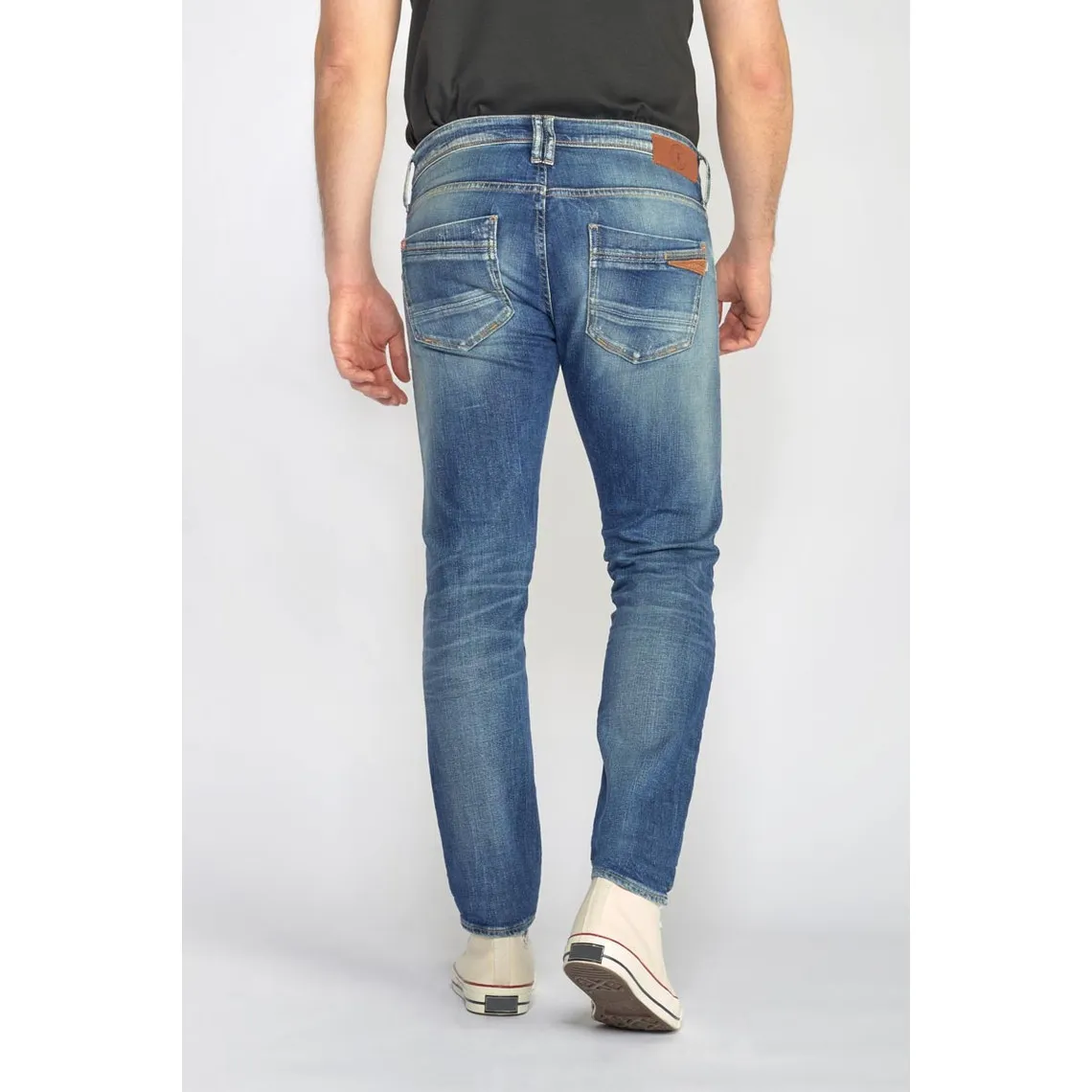 Jeans Barefoot 700/11 adjusted destroy bleu N°3 en coton | 3 Suisses