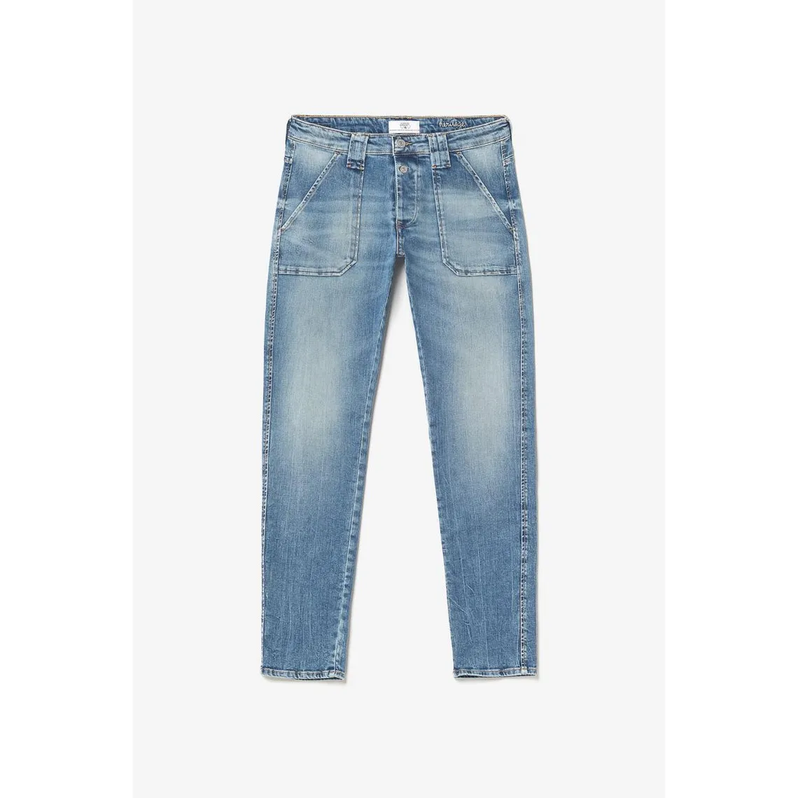 Jeans boyfit 200/43, 7/8ème bleu en coton Kara | 3 Suisses