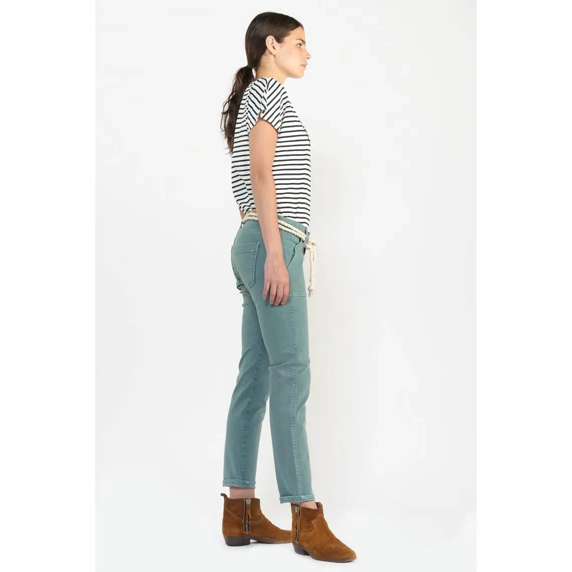 Jeans boyfit 200/43, longueur 34 gris Eden | 3 Suisses