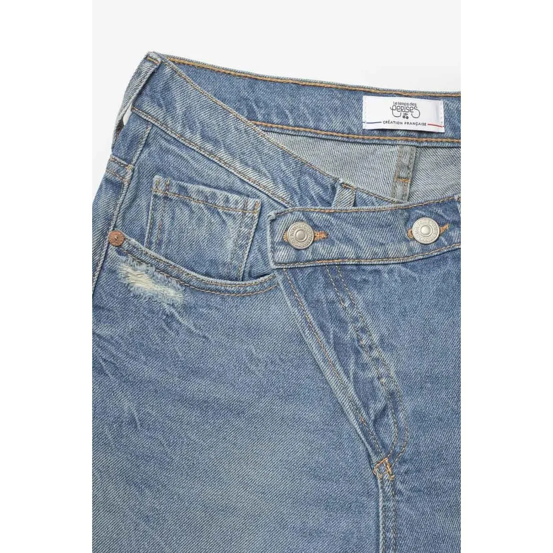 Jeans boyfit COSA, 7/8ème bleu en coton | 3 Suisses