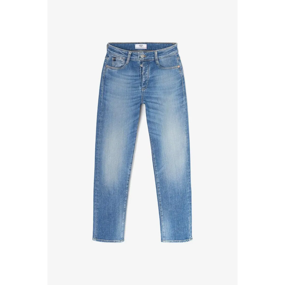 Jeans mom 400/17, 7/8ème bleu en coton Kaye | 3 Suisses