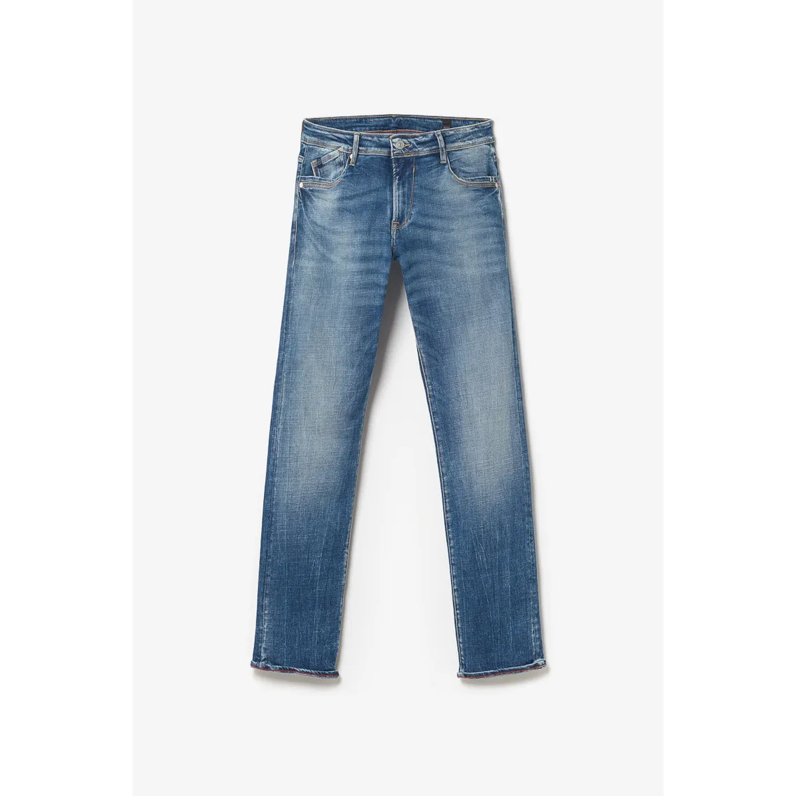 Jeans regular, droit 800/12, longueur 34 bleu en coton Noah | 3 Suisses