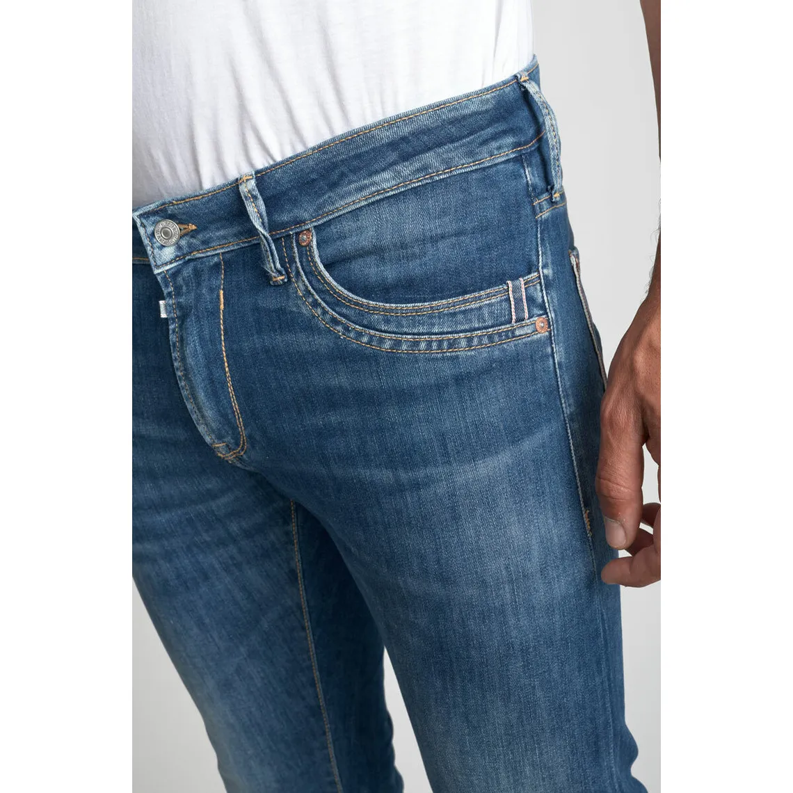 Jeans regular, droit 800/12, longueur 34 bleu Marc | 3 Suisses