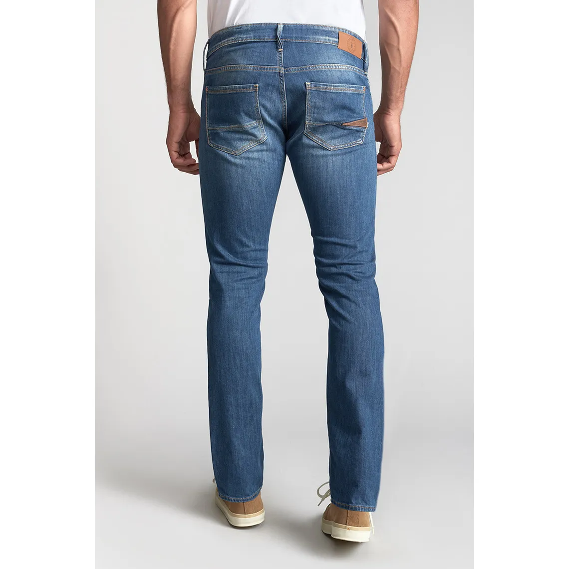 Jeans regular, droit 800/12, longueur 34 bleu Marc | 3 Suisses