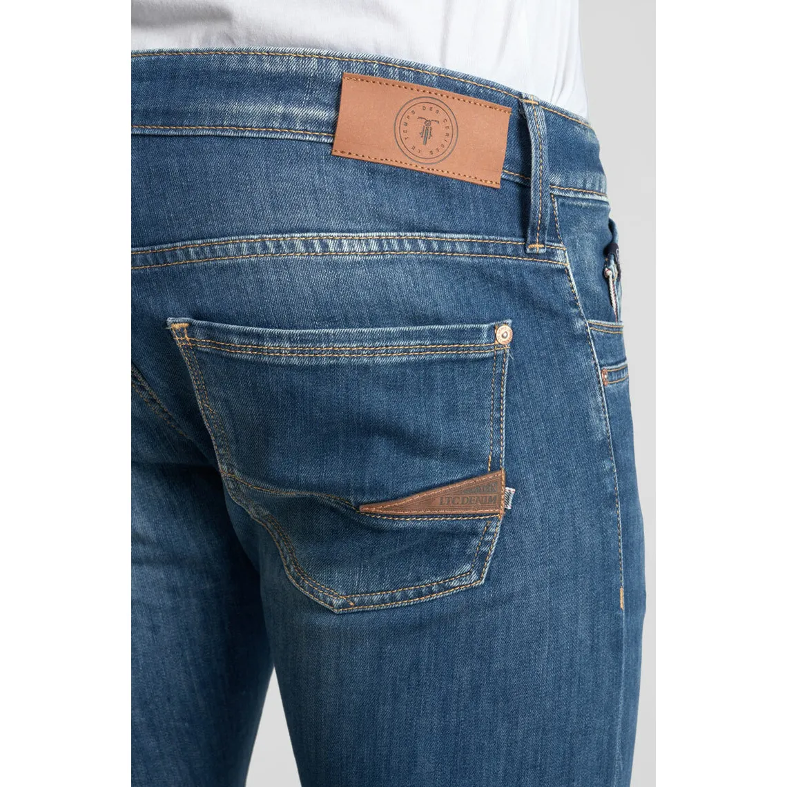 Jeans regular, droit 800/12, longueur 34 bleu Marc | 3 Suisses