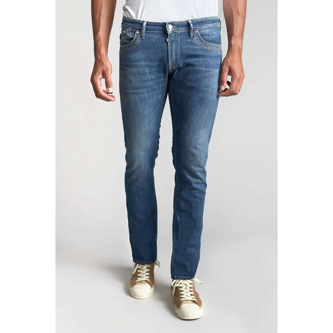 Jeans regular, droit 800/12, longueur 34 bleu Marc | 3 Suisses