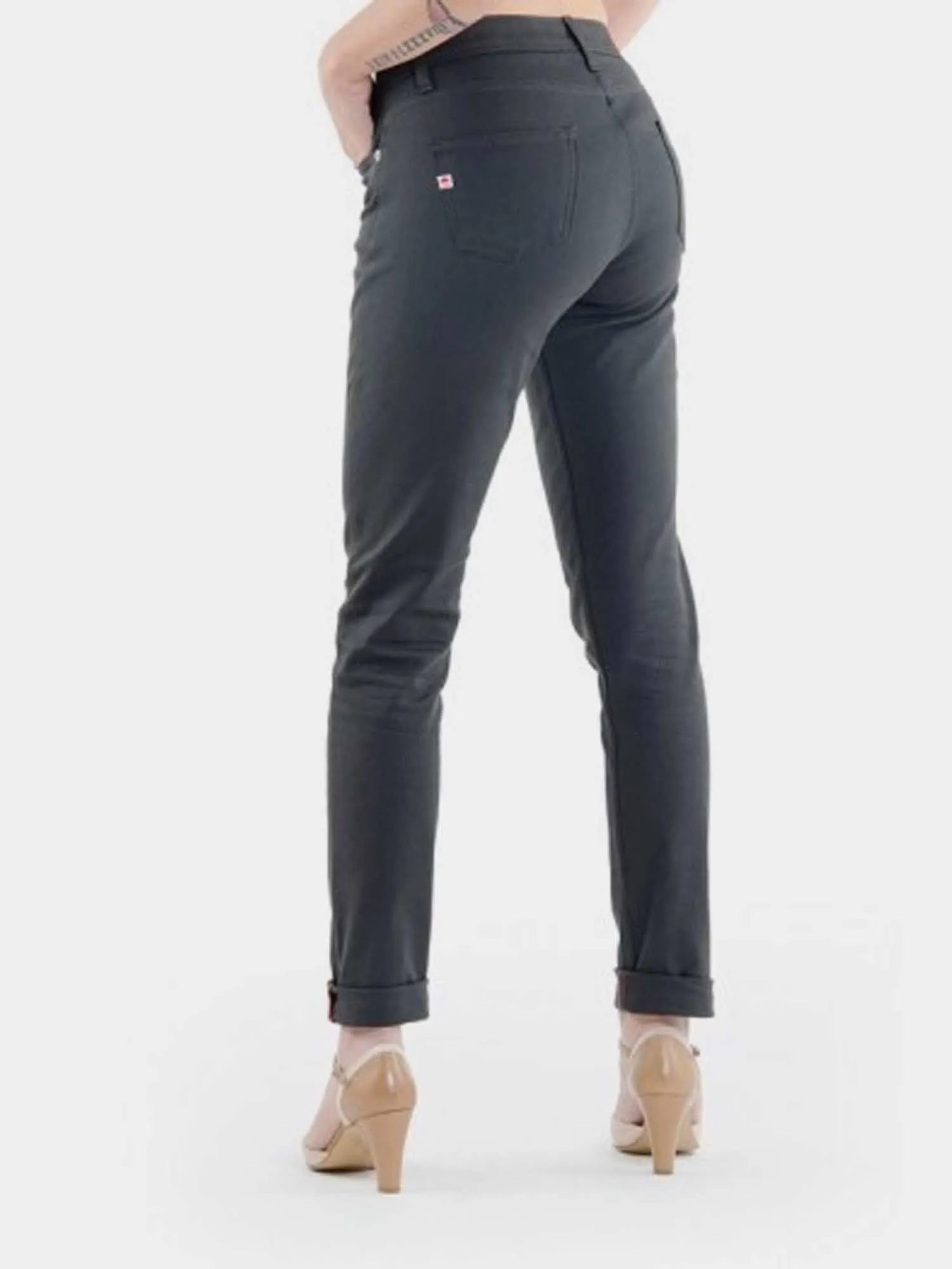 JEANS SLIM 204N FUSELE coton bio filidenim flex uni anthracite Femme | 1083