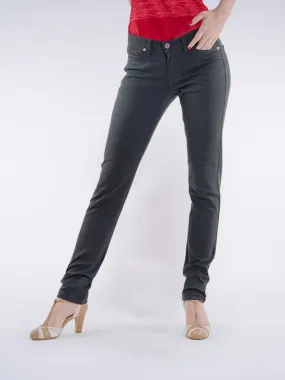 JEANS SLIM 204N FUSELE coton bio filidenim flex uni anthracite Femme | 1083