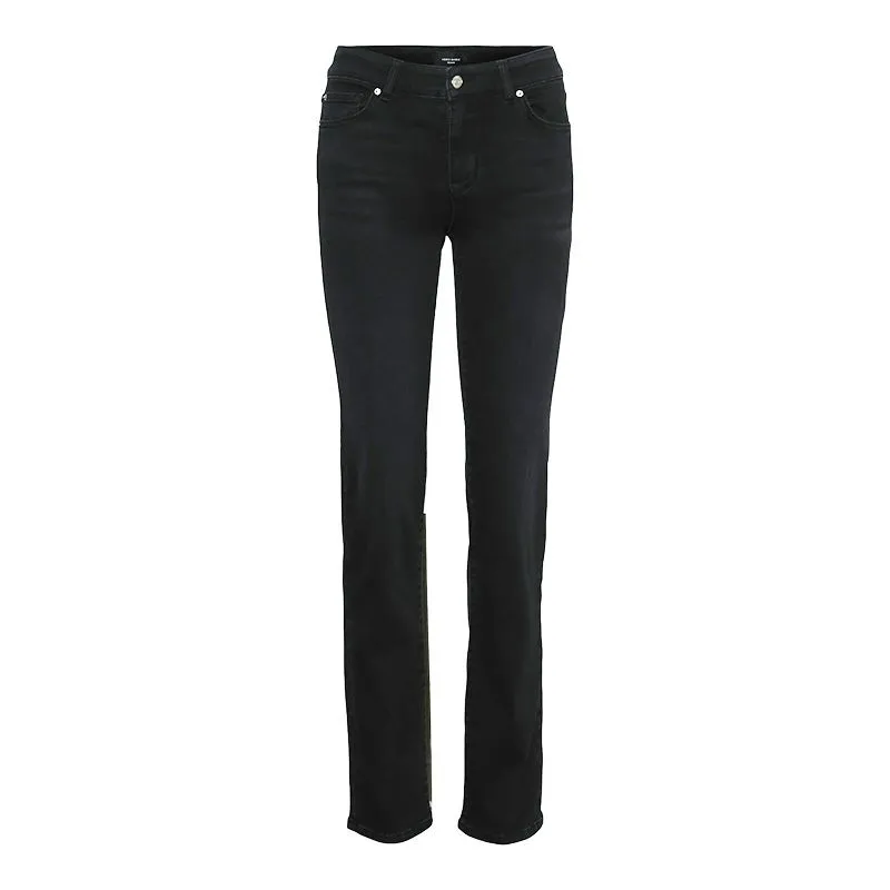 Jeans stretch noir brut regular Femme VERO MODA à prix dégriffé ! | 