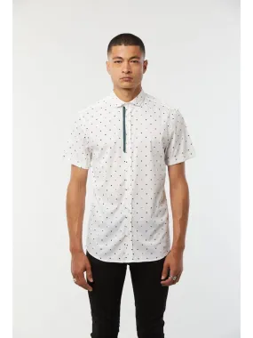 Lee Cooper - Chemise manches courtes coton regular DREK - Blanc