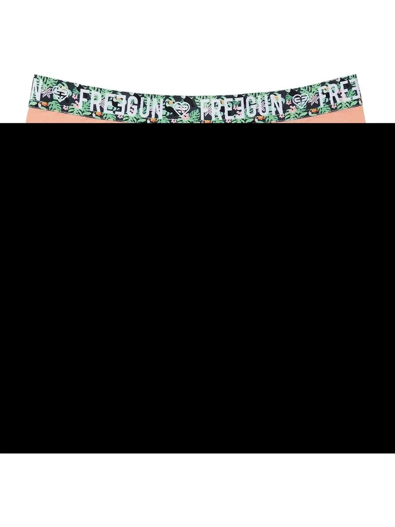 Lot de 3 boxers fille en coton Freegun - Vert