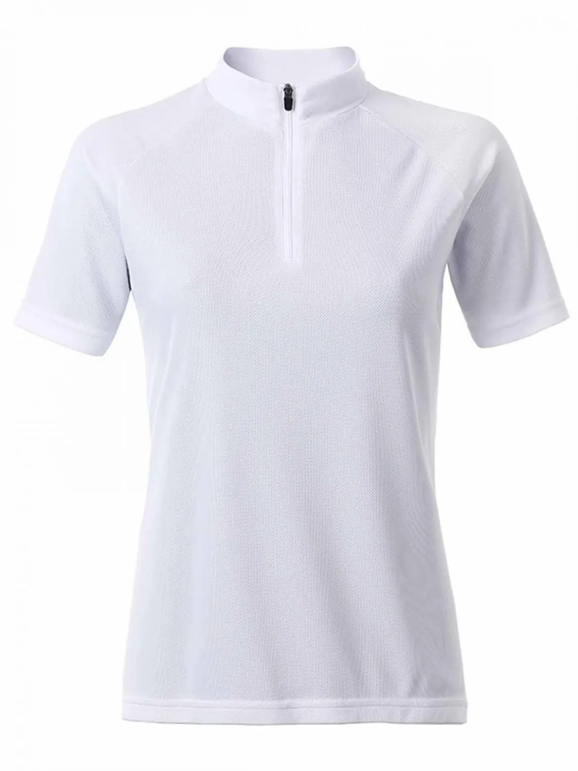 maillot cycliste zippé - FEMME - JN511 - blanc 