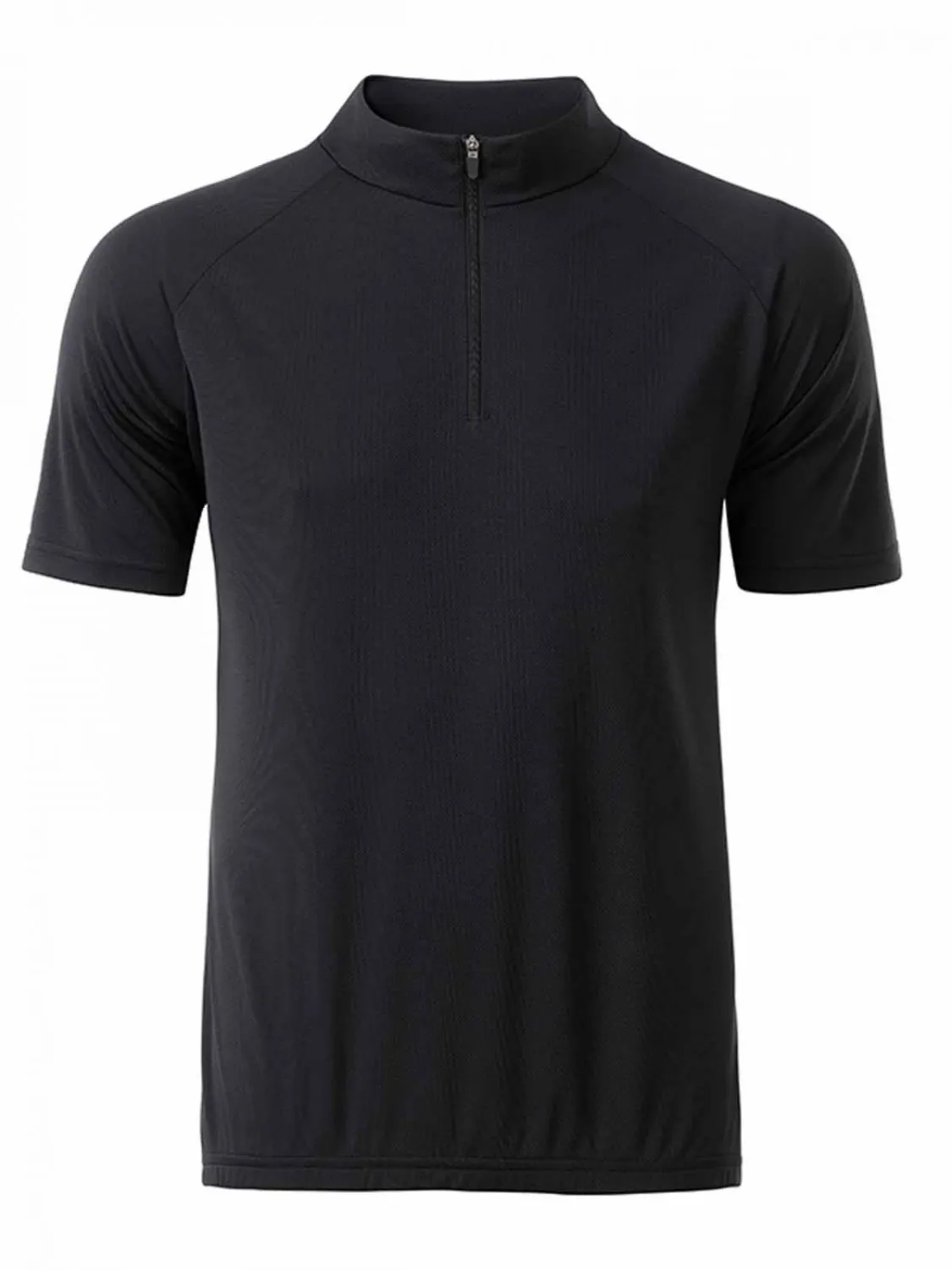 maillot cycliste zippé - HOMME - JN512 - noir 