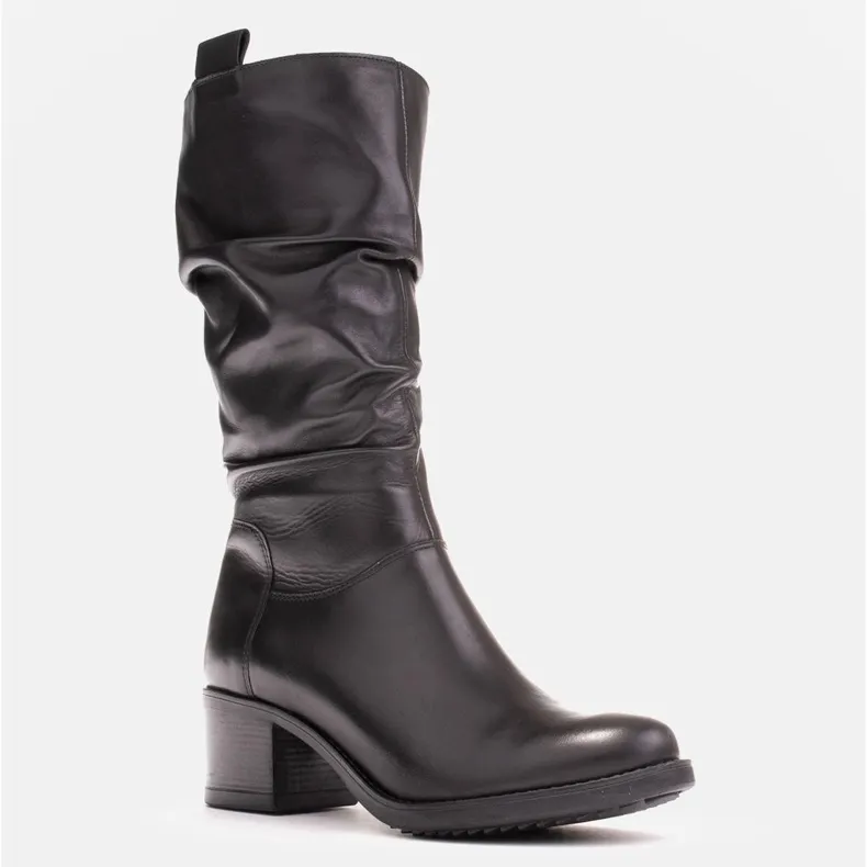 Marco Shoes Bottes en cuir noir 0812b-001-3 le noir