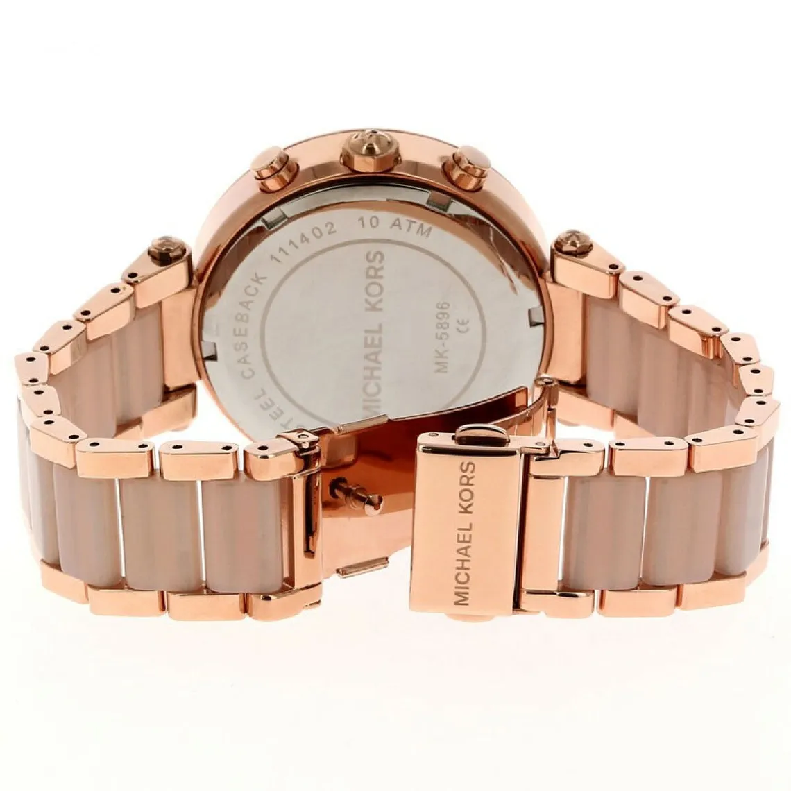 Montre Femme Michael Kors PARKER MK5896 - Bracelet Acier Doré rose  | 3 Suisses