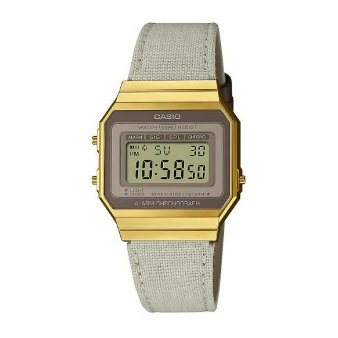 Montre mixte Casio A700WEGL-7AEF - Bracelet Tissu Gris Casio - Montre Homme sur MenCorner