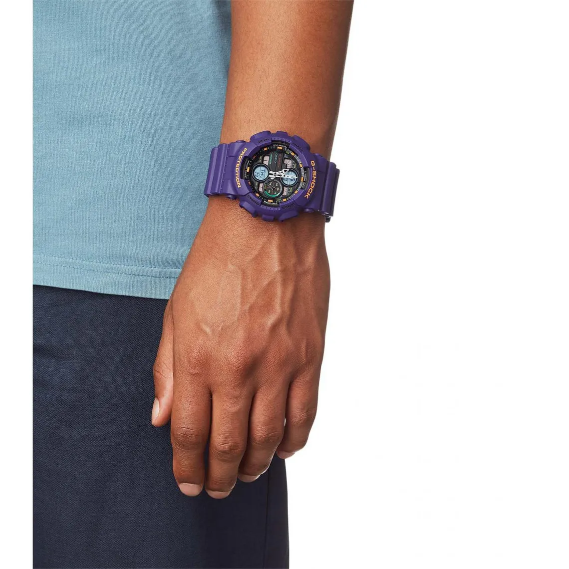 Montre Mixte Casio G-Shock GA-140-6AER -  Bracelet Résine Violet  | 3 Suisses