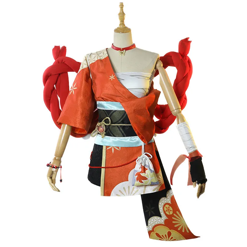 Nadoharashin inazuma castle xiaogong cos vêtements - yoimiya liuyan huawu cosplay | tenue d'animation de jeu féminin