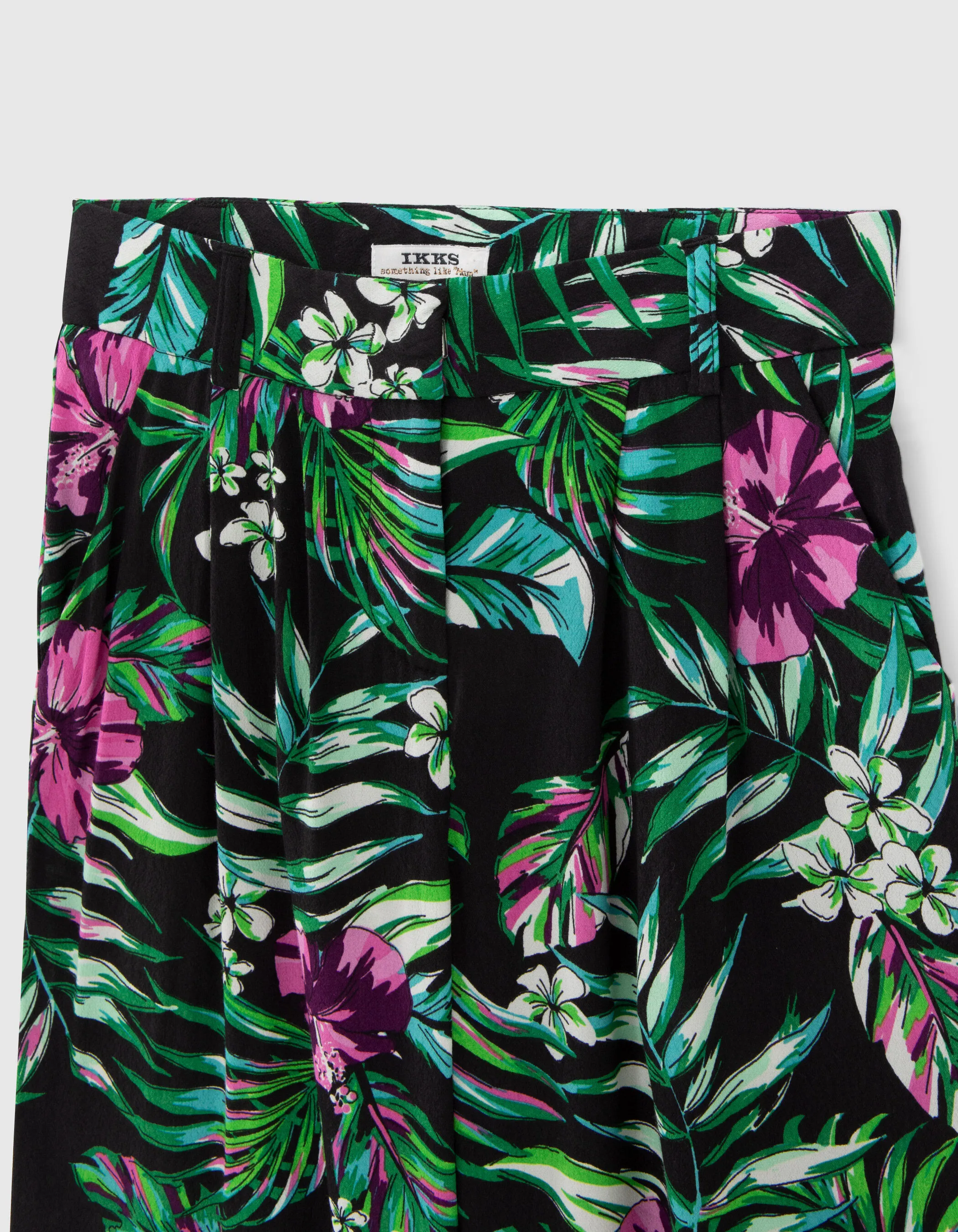 Pantalon noir LENZING™ ECOVERO™ tropical fille