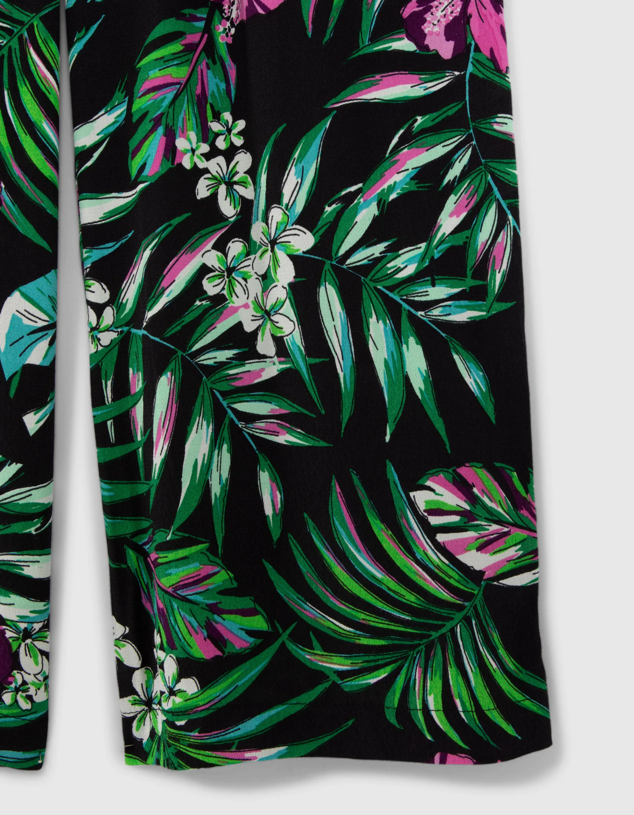 Pantalon noir LENZING™ ECOVERO™ tropical fille