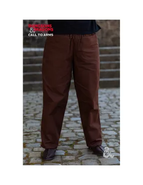 Pantalon Rogue Médiéval, Marron ⚔️ Boutique Épées