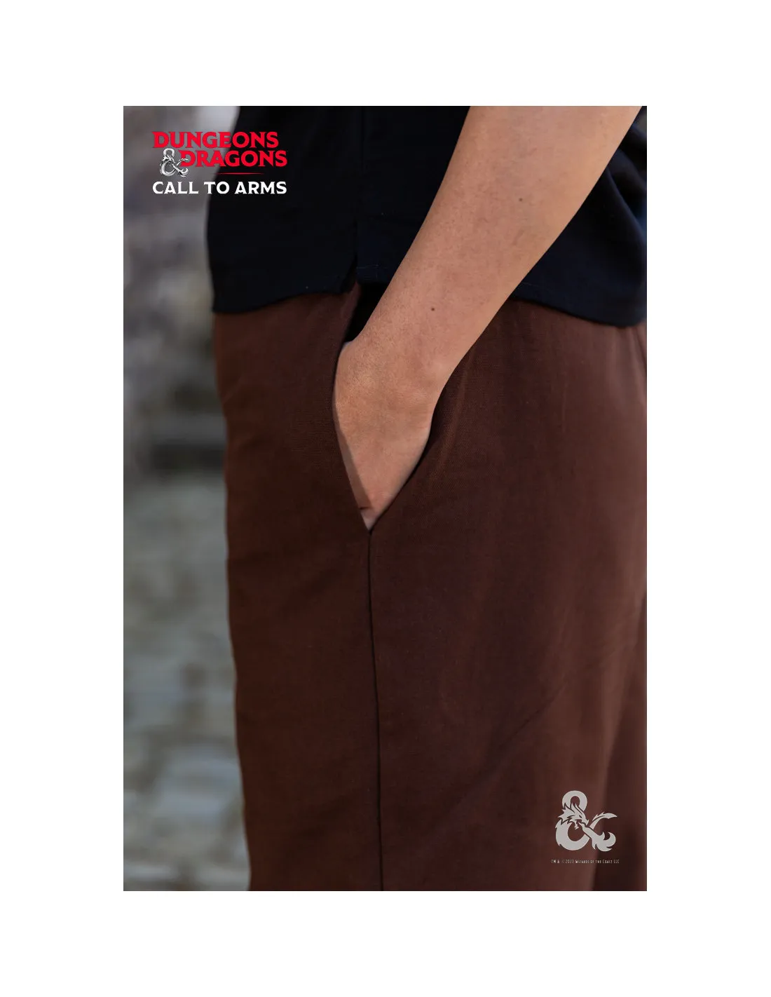 Pantalon Rogue Médiéval, Marron ⚔️ Boutique Épées