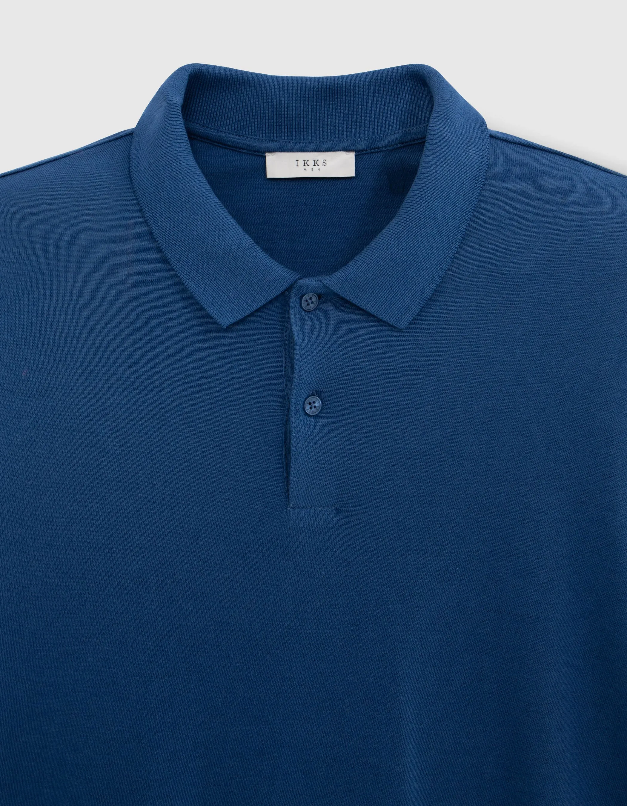 Polo cobalt coton modal Homme