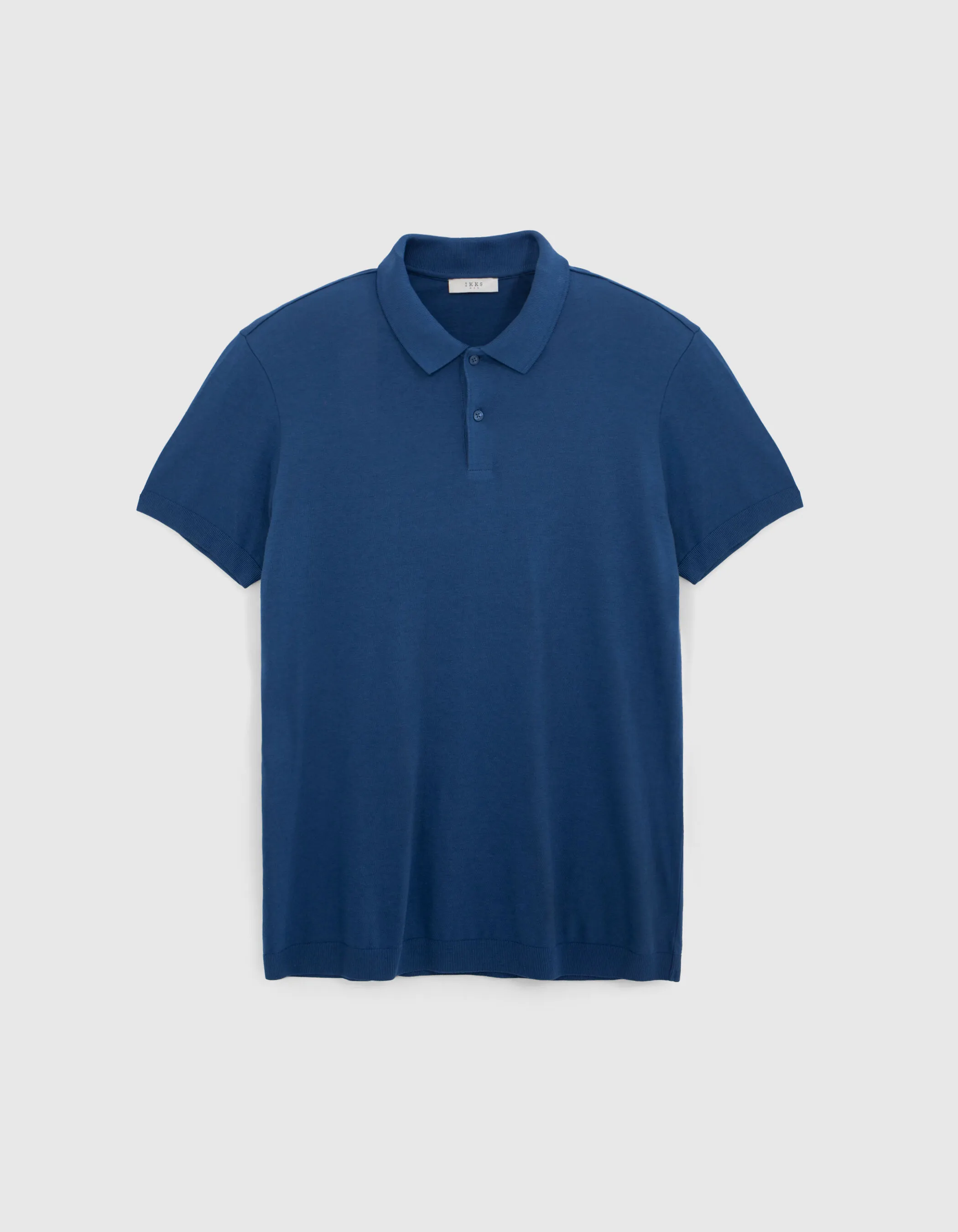 Polo cobalt coton modal Homme