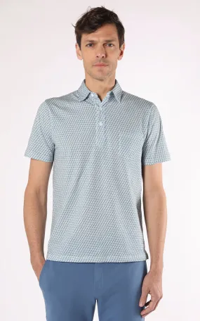 Polo coton motif bleu Les garçons faciles | La Canadienne