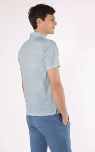 Polo coton motif bleu Les garçons faciles | La Canadienne