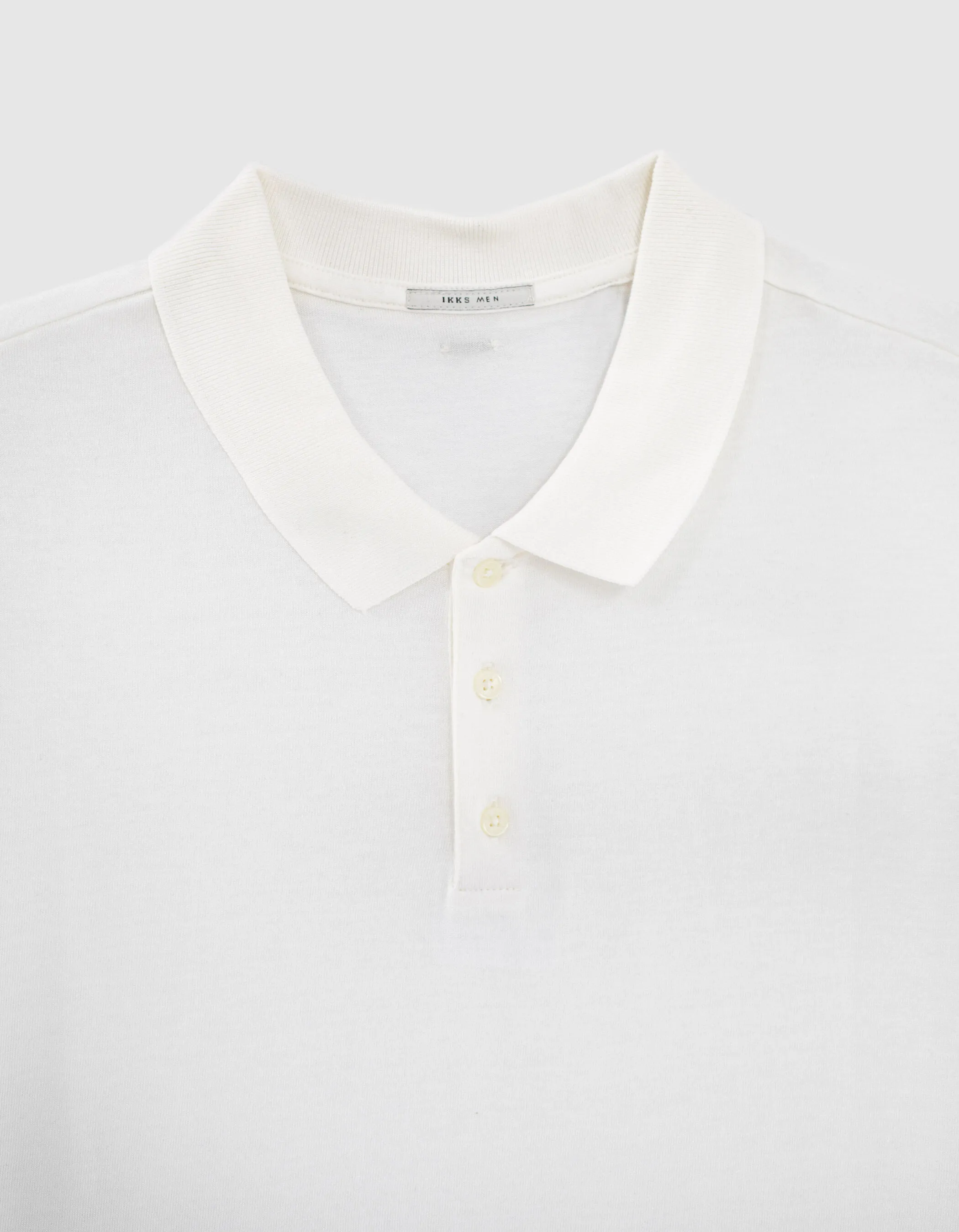 Polo off white coton modal Homme