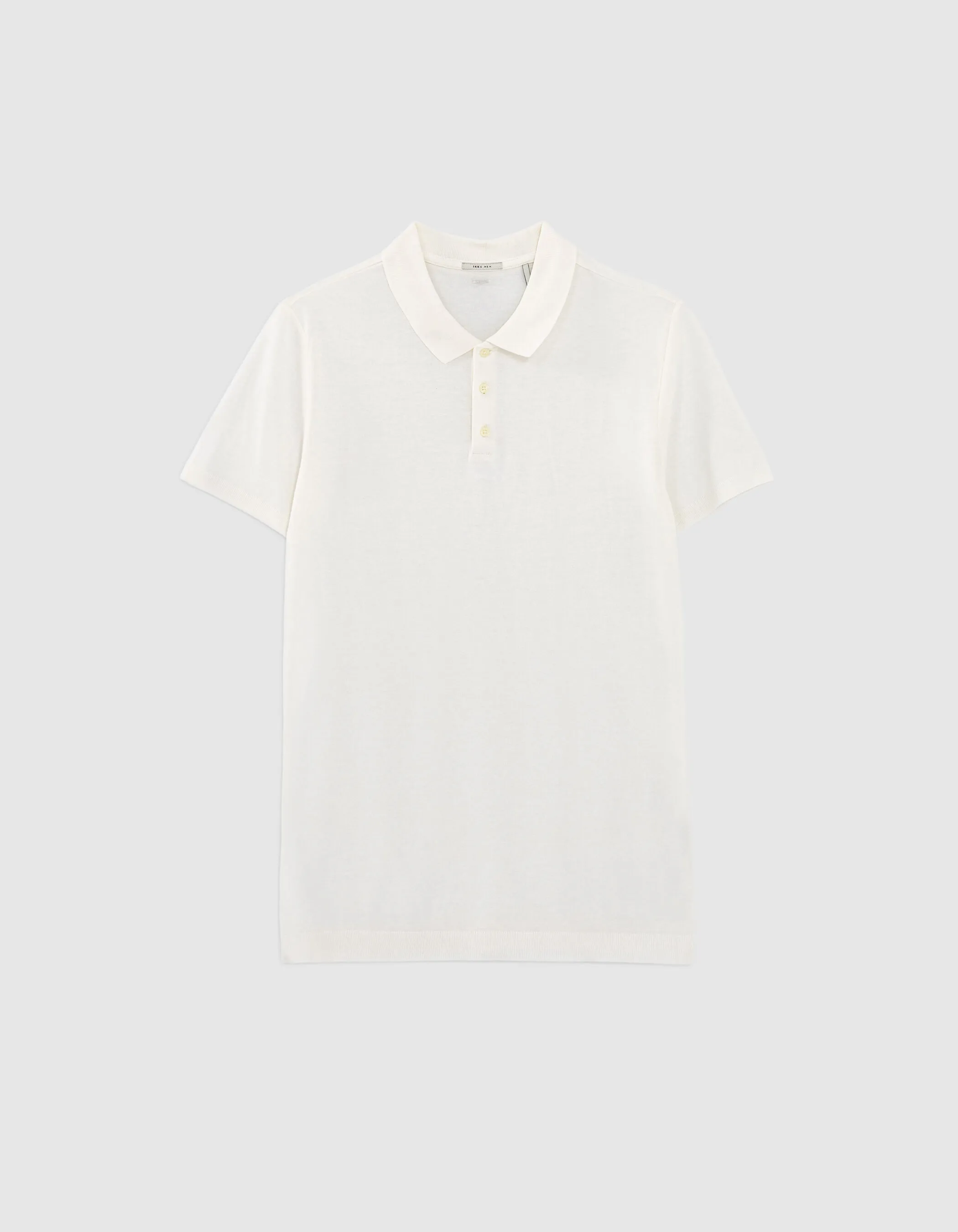 Polo off white coton modal Homme