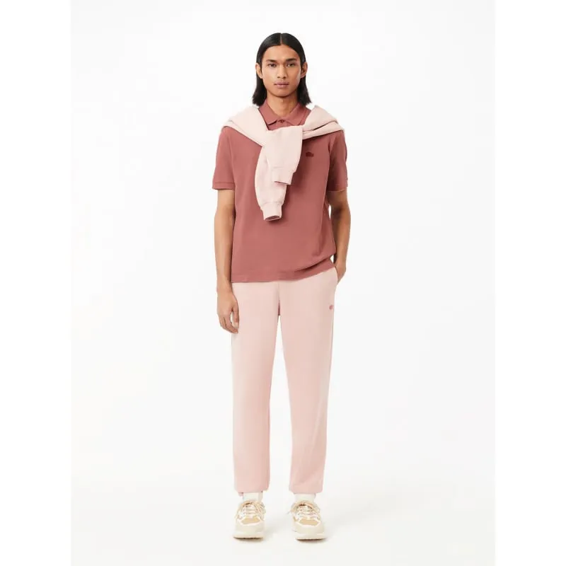 Polo uni logo vieux rose homme - Lacoste | wimod