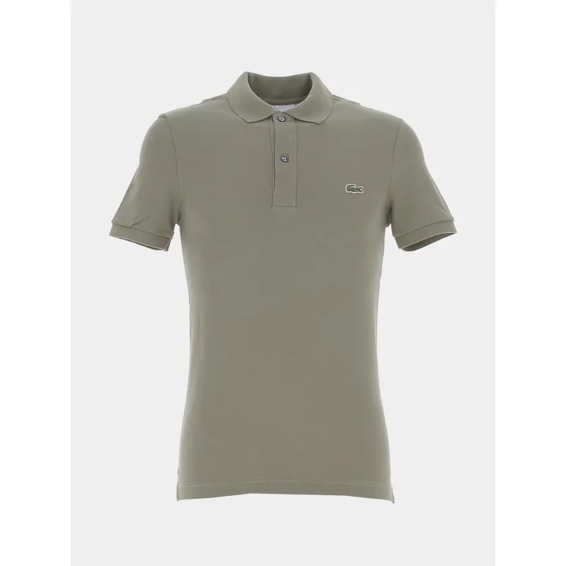 Polo uni logo vieux rose homme - Lacoste | wimod