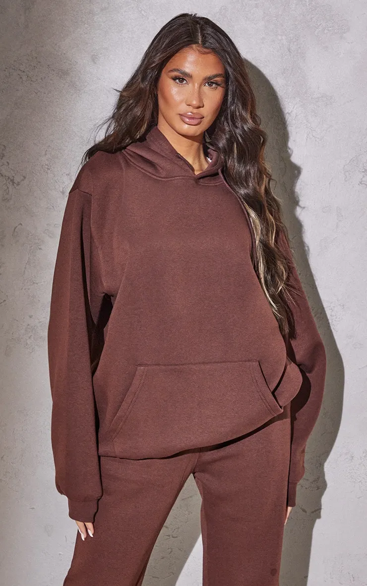 Renew Tall Hoodie oversize classique chocolat