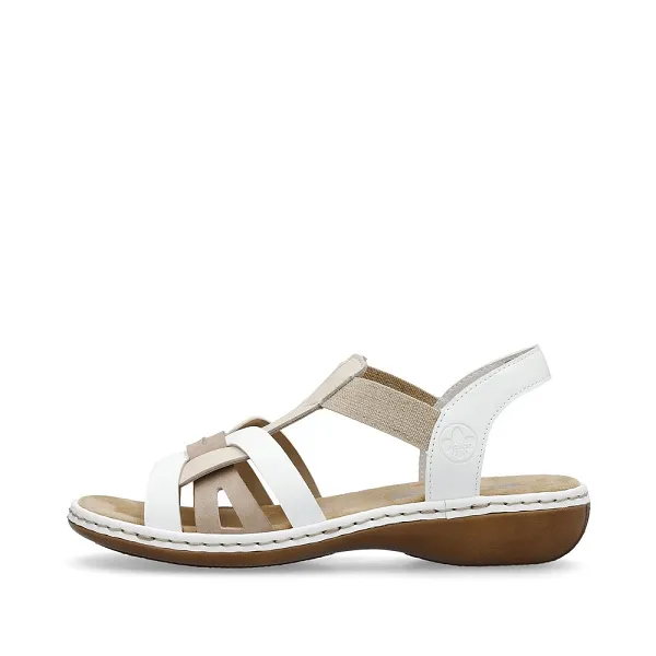 Rieker nu pieds et sandales 65918 81 blanc