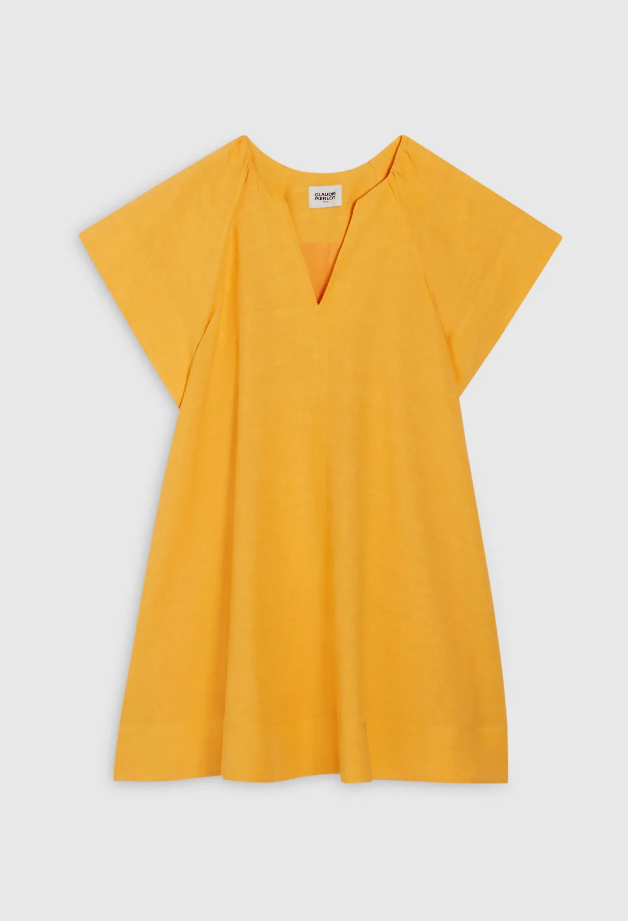 Robe courte jaune | Claudie FR