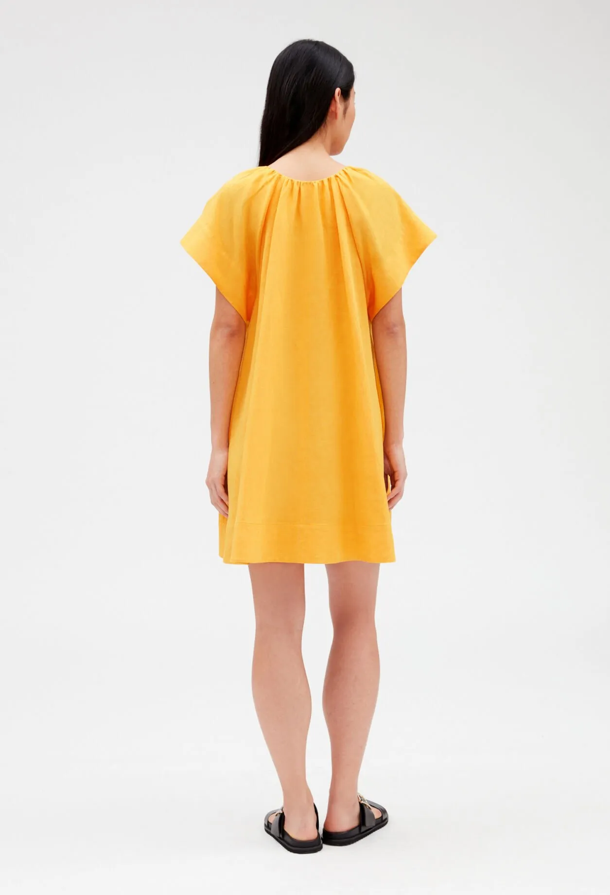 Robe courte jaune | Claudie FR