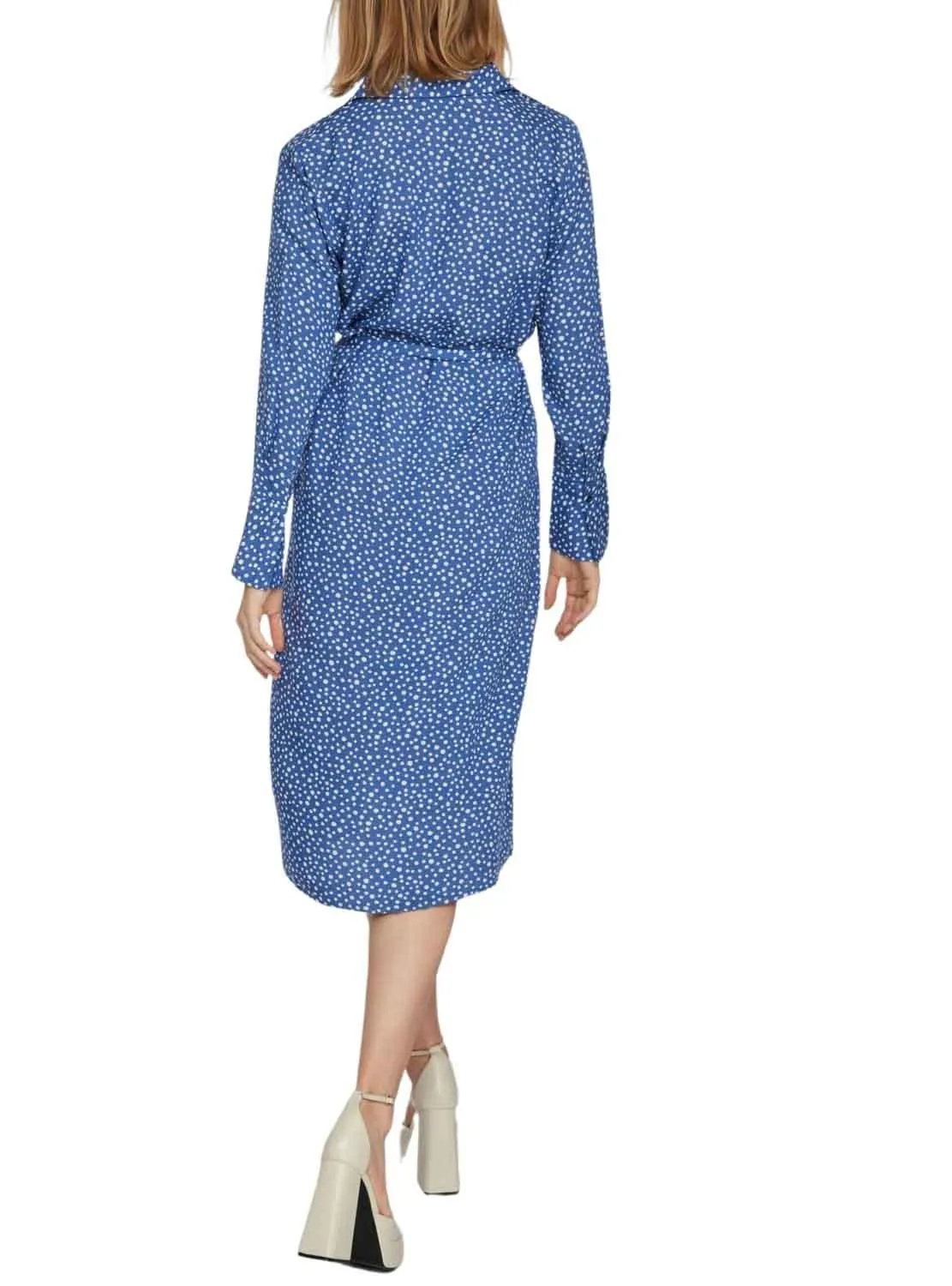 Robe Vila Piloma Bleu pour Femme