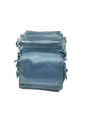 Sacs organza bleu (x50)